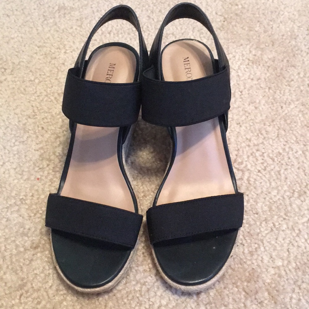 Black & rope Merona wedges